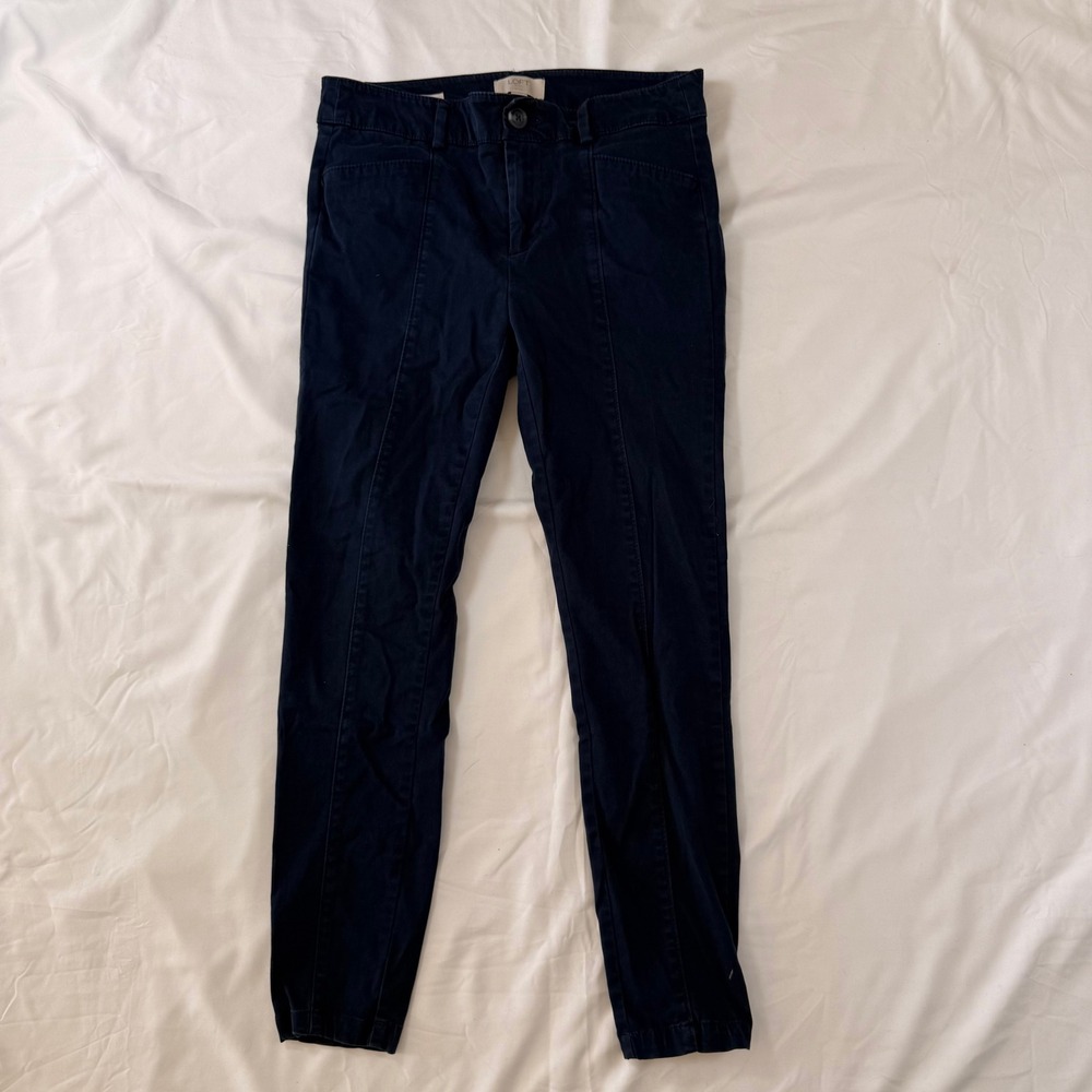 LOFT Outlet Skinny Ankle Petite Navy Blue Pants Women's Size 2P